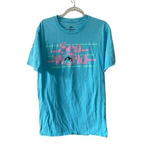 Seaworld Blue Women's T-Shirt Size S  Casual Collectable Retro